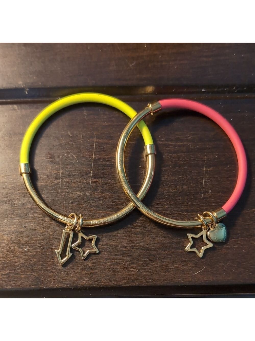 Marc Jacobs Gold and Pink Celestial Bracelets